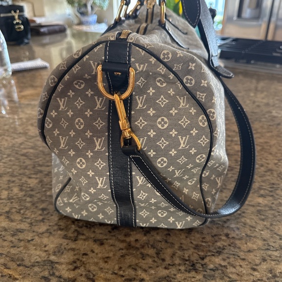 SOLD Louis Vuitton Black and Gray Monogram Satchel - Picture 4 of 5